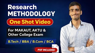Research Methodology One Shot 🔥 | MAKAUT, AKTU Exam 2026 | Complete in 1 Video
