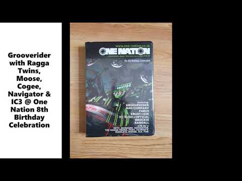 Old School DNB - Grooverider with Ragga Twins, Moose, Navigator & IC3 @ One Nation 8th Birthday