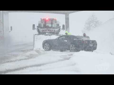 12-13-2020 Perry, OK - Slide Offs and Snow Plows on Interstate 35