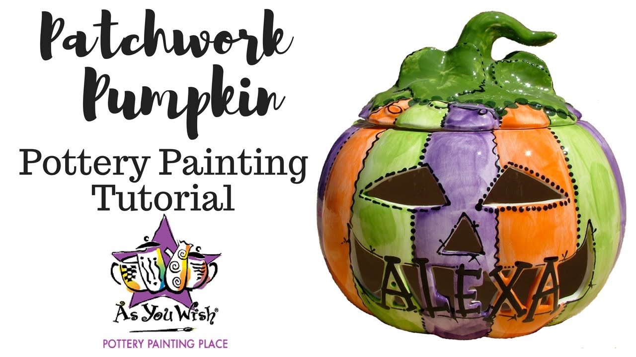 Patchwork Pumpkin | As You Wish Pottery Painting Place