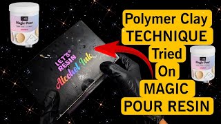 Polymer Clay Technique On Magic Pour | Will This WORK ?