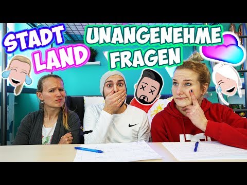 Stadt Land UNANGENEHME FRAGEN mit KAAN, NINA, KATHI! Kaan ist schwanger & pleite? Challenge