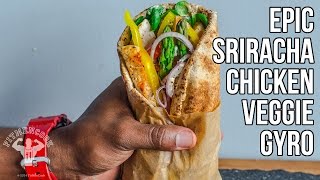 Epic Lunch: Sriracha Yogurt Chicken Gyro / Gyro de Pollo co Aderezo Sriracha