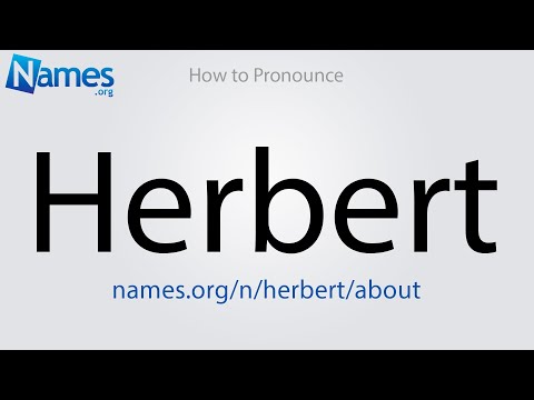 How to Pronounce Herbert