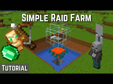 How to Build a SIMPLE Raid Farm in Minecraft