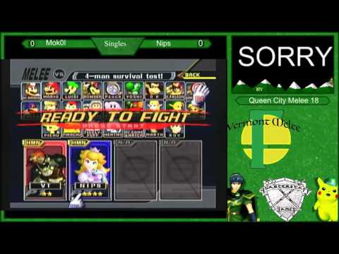 QCM18: #9 Mokol (Pika, Ganon) vs Nips (Peach)
