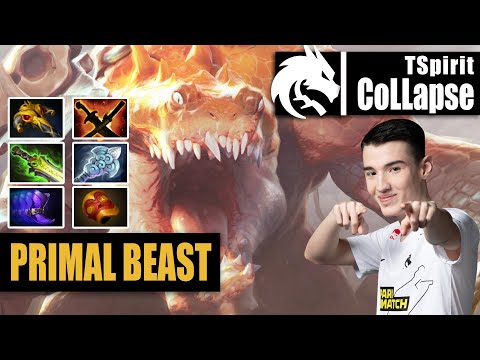 Primal Beast Offlane | TSpirit.CoLLapse | HOW TO MAKE PRIMAL BEAST BROKEN | 7.31b Gameplay Highlight
