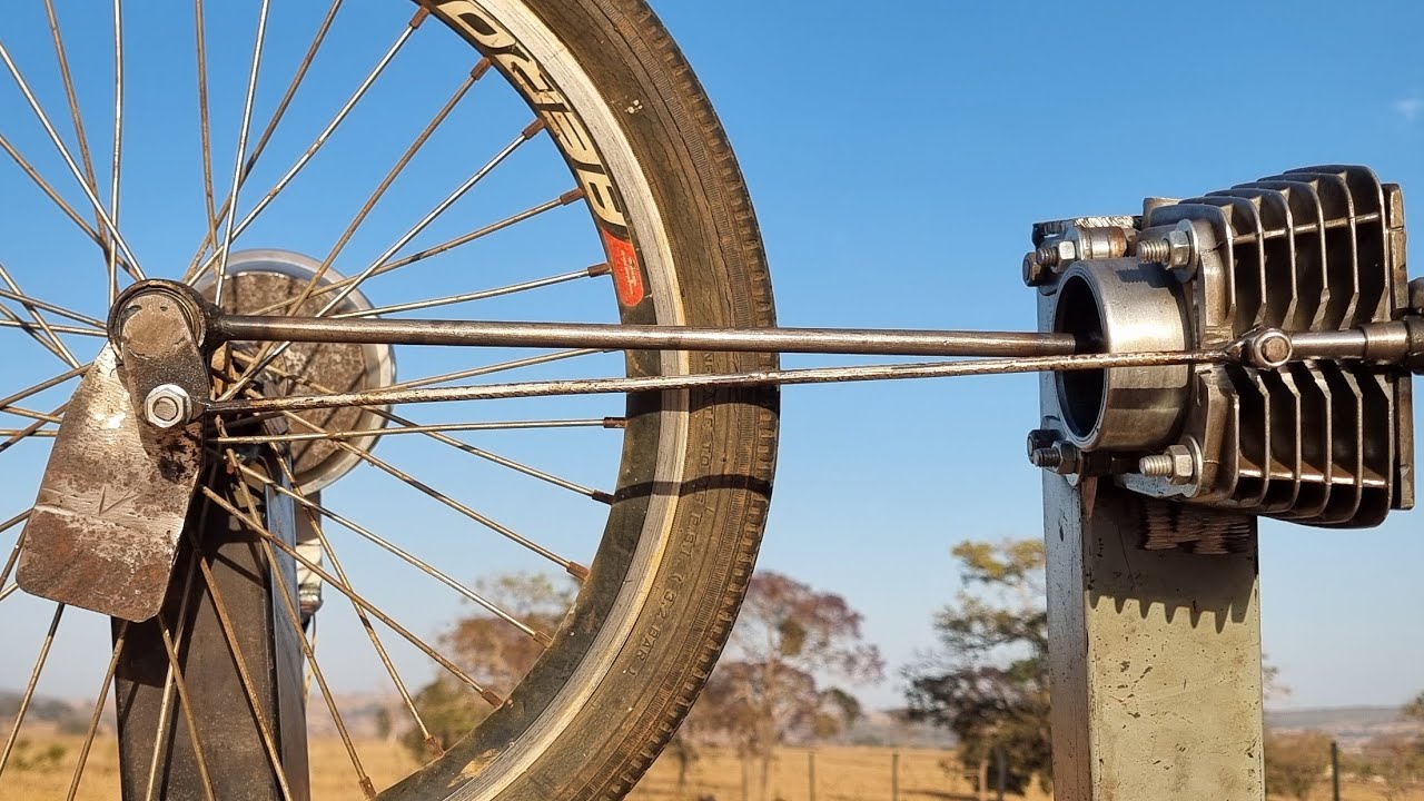 HOMEMADE STEAM GENERATOR, a good idea for old bicycle wheels