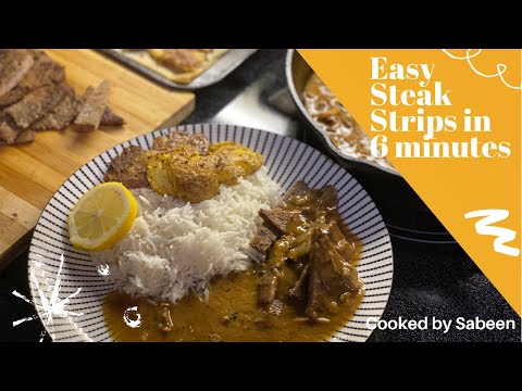 Steak strips-mushroom sauce & smashed potatoes | Garden vlog