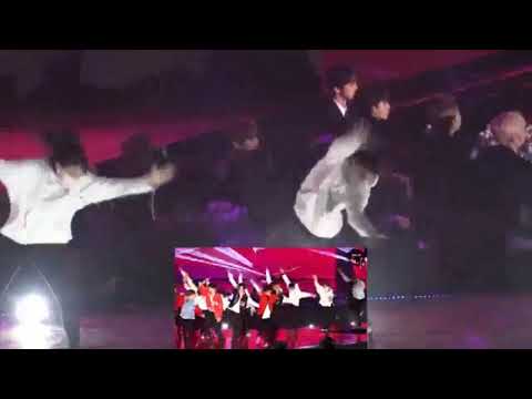 BTS, EXO reaction to NCT 127 - Cherry Bomb @SMA2018