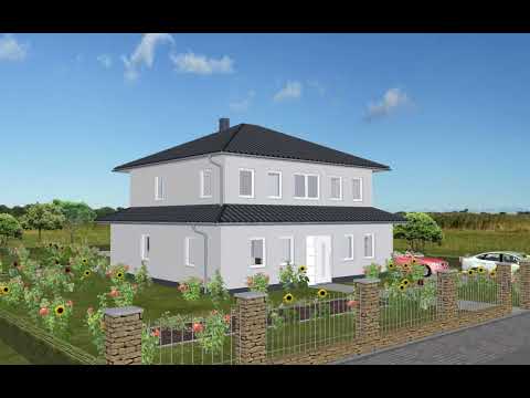 Stadtvilla 161 24 mit Garage 3D Video
