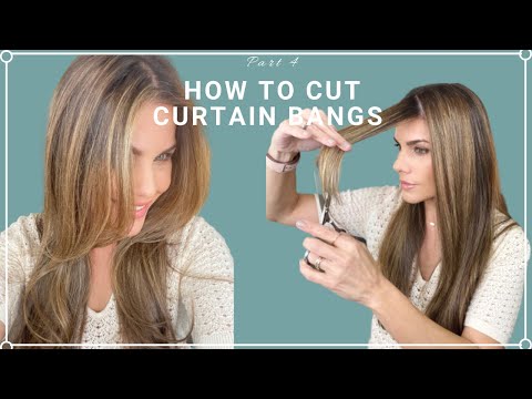 How To Cut Long Curtain Bangs