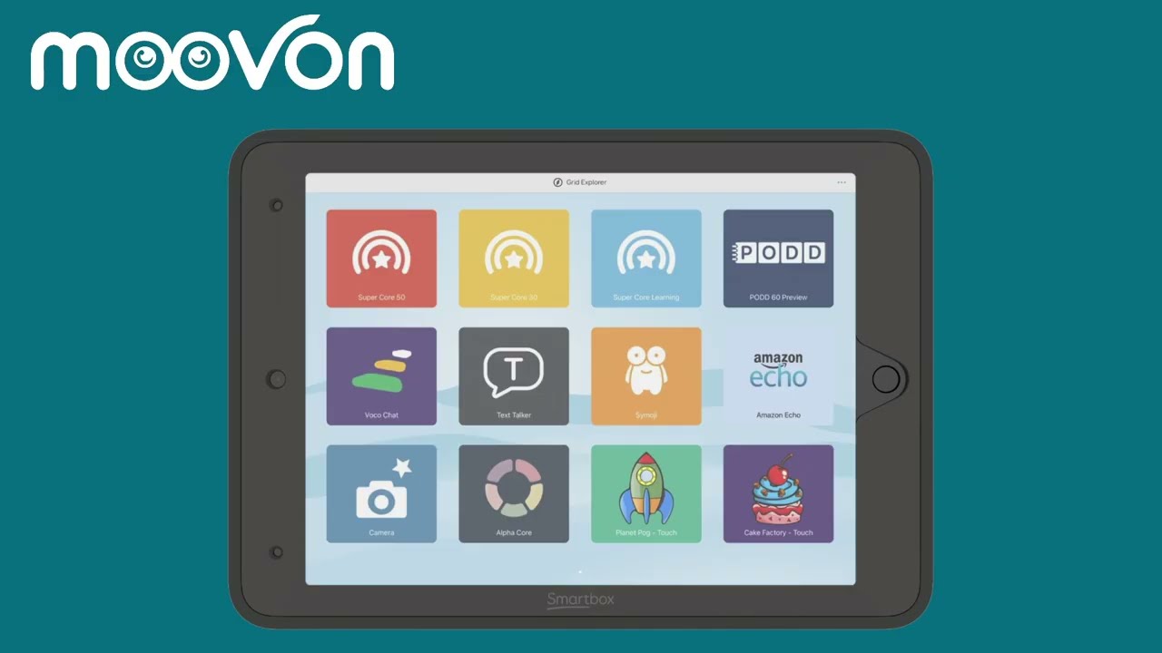 Lägg till ord i en tom ruta, Voco Chat i Grid for iPad.