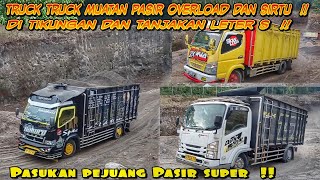 Download lagu Truck Truck Muatan Pasir Overload & dump truck  !! Di Tikungan & Tanjakan Leter S lokasi Tambang !! mp3