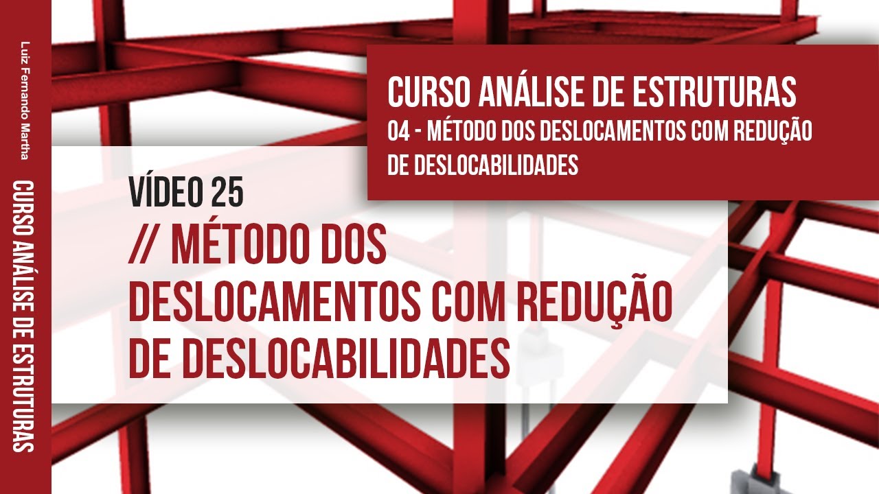 Vídeo 25 - Método dos Deslocamentos com redução de deslocabilidades