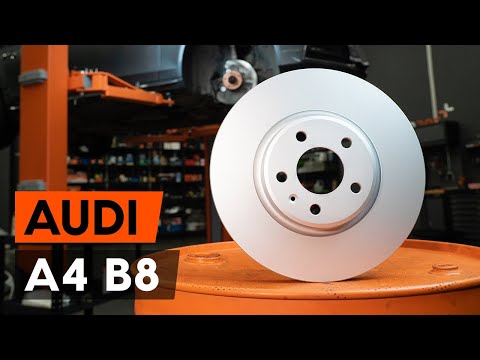 How to change front brake discs / brake rotors on Audi A4 B8 Saloon [TUTORIAL AUTODOC]