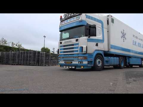 Nice Scania 164l V8 480 Truck klappert langs! - E.W. Kok & Zn | Loud Pipe !!