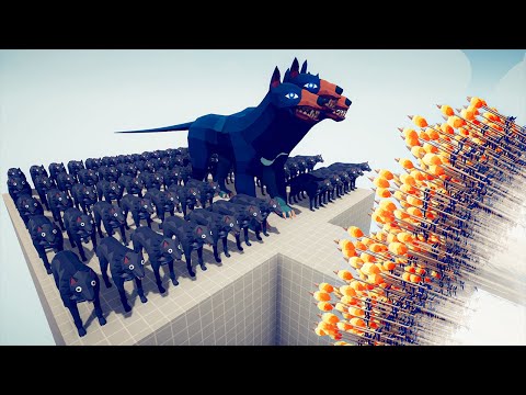100x WOLVES ARMY + GIANT CERBERUS vs EVERY GOD - Totally Accurate Battle Simulator TABS
