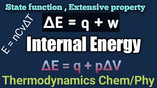 Internal energy class-11 Chemistry | Thermodynamics | Symmetry Education
