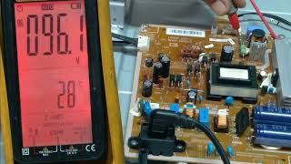 samsung ua40eh5000r ซ่อมจอแอลอีดี อาการหลิดแบล็คไลท์แสงน้อย