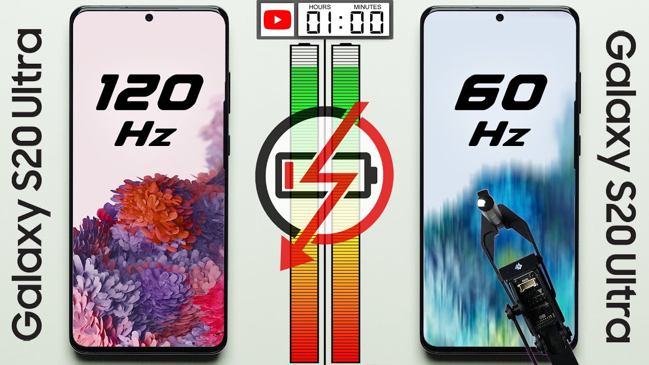 120 Hz vs. 60 Hz Battery Test