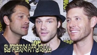 Clevver News Interview - Jared Padaleci & Jensen Ackles & Misha Collins & Jeremy Carver