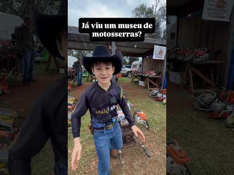 Museu de motosserras na Fiesta Del Agricultor em Comandante Andresito, Misiones Argentina
