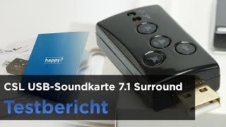CSL - USB 7.1 Soundkarte im Test - Expermiment, Tonvergleich