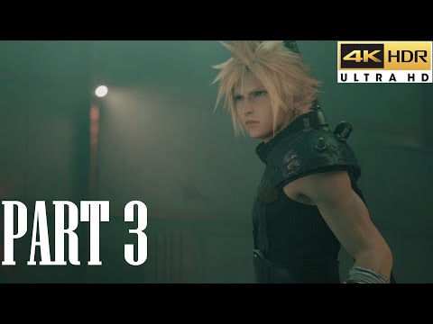 Final Fantasy 7 Remake Part 3 - PC Full Game Walkthrough - 4k 60 FPS HDR - No commentary