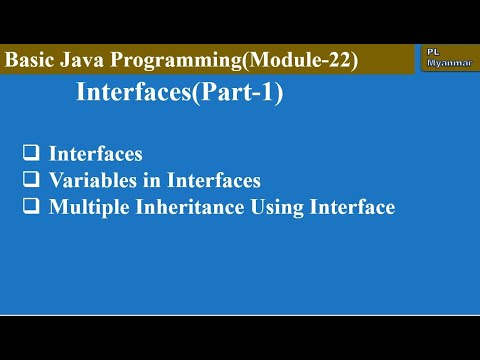 Interfaces In Java Part 1 Module 22
