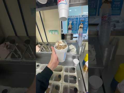 Extra Reese’s caramel blast #icecream #fypシ゚viral #pov #milkshake #sonic