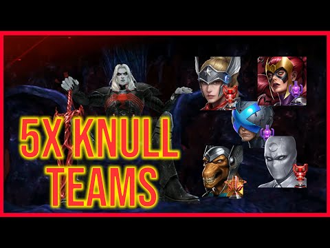 5X Knull World Boss Clear Teams