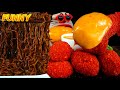 FUNNY ASMR MUKBANG Spicy Cheetos Chicken Cheese Ball Black Bean Noodle Eating Show