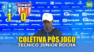 Coletiva Junior Rocha - Tecnico Bicolor - Apos Paysandu x Capitão Poço
