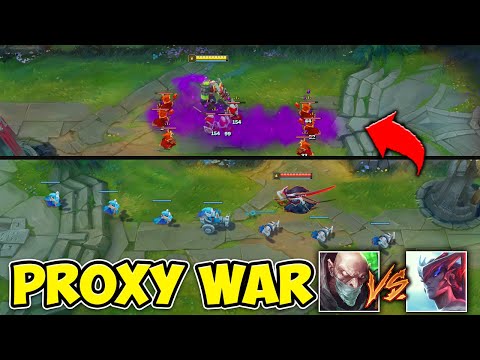 I got into a Proxy WAR against Yone, and showed him how it's REALLY done