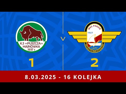 SKRÓT: Puszcza Hajnówka - Pogoń Łapy 1:2 (0:1)