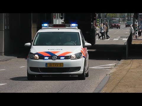 PRIO 1 Politie Touran en Motor naar het Amsterdamsebos in Amstelveen