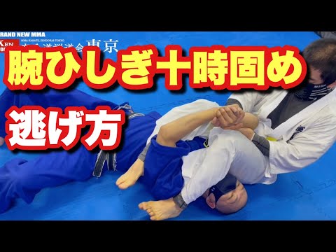 腕ひしぎ十字固め 逃げ方 【関節技防御方法】
