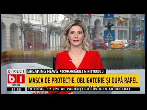 STIRI B1 ORA 9.00 DIN 25 IAN 2021 - MASCA DE PROTECTIE OBLIGATORIE SI DUPA RAPEL