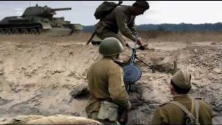 WW2 Battle of Kursk - Documentary film scenes - Eastern front battlefield - Great Patriotic War