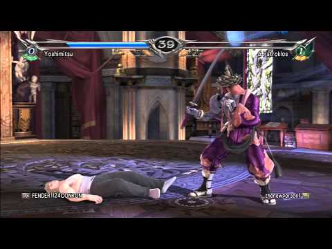 Alpha Patroklos vs Yoshimitsu (FENDER1124CONRON) [Soul Calibur V Player Match]