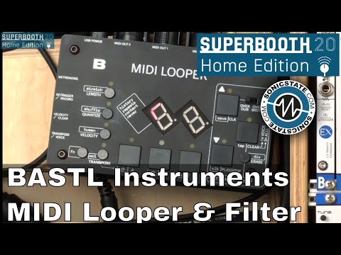 Superbooth 20HE: Bastl Instruments MIDI Looper and Stereo Filter Prototype