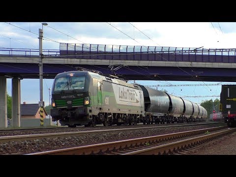 Nákladní vlaky pod mostem ve Studénce, 08.08.2017