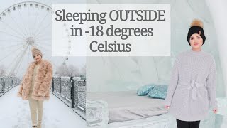 Sleeping OUTSIDE in -18°C | QUEBEC, Canada  VLOG