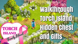 Walkthrough on Torch Island II gifts and hidden chest found II family island II all about toys24