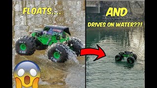 EXPERIMENT Will This GIANT Walmart Grave Digger RC Float?!