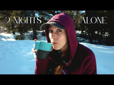2 Nights Alone in the Snowy Wilderness 🏕️❄️