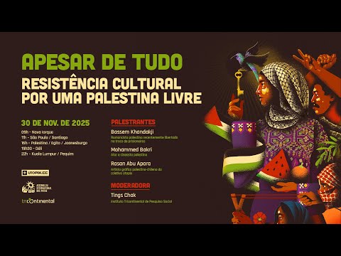 Apesar de tudo: Resistência cultural por uma Palestina livre | LIVE de lançamento