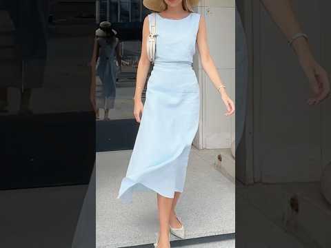 Who else loves the classic blue combo?🩵 #goelia  #ootd  #shorts