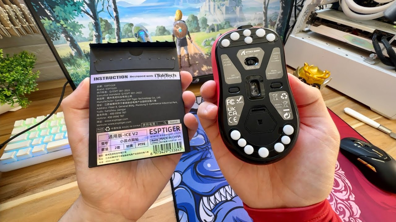 Melhorando a sensação de usar o Mouse - Feet Universal Tiger ICE v2